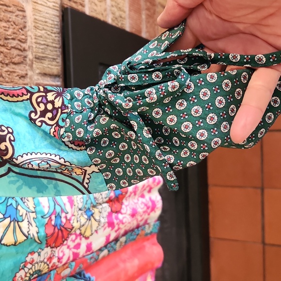 John Mark Colorful Floral Print Wired Collared Popover Tunic Top Size Small NWT - Picture 4 of 7